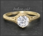 Preview: Brillant Ring, 0,94ct, 585 Gold, Antik Jugendstil Design